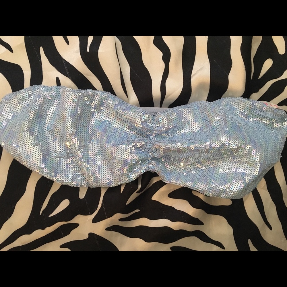 PINK Bandeau in blue